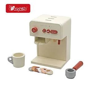 OEM Simulated Kitchen Toys Wooden Kids Coffee Maker for Girls & Boys W10D632